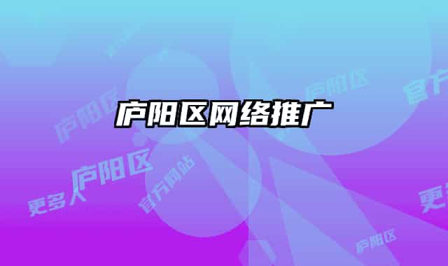 廬陽區(qū)網絡推廣