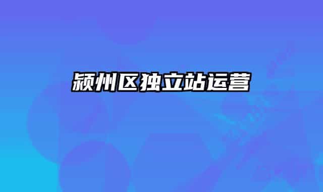 潁州區(qū)獨(dú)立站運(yùn)營
