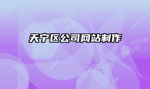天寧區(qū)公司網(wǎng)站制作