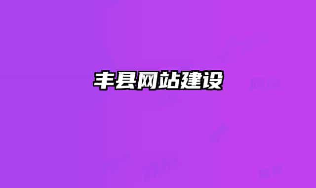 豐縣網(wǎng)站建設(shè)