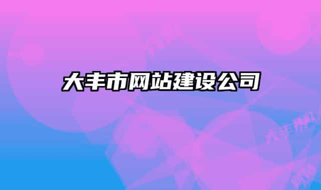 大豐市網(wǎng)站建設(shè)公司