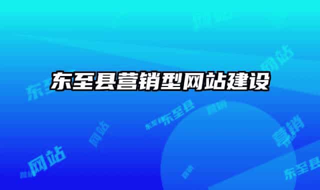 東至縣營銷型網(wǎng)站建設