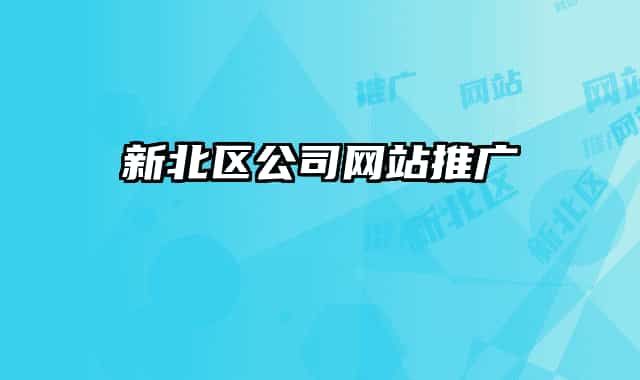 新北區(qū)公司網(wǎng)站推廣