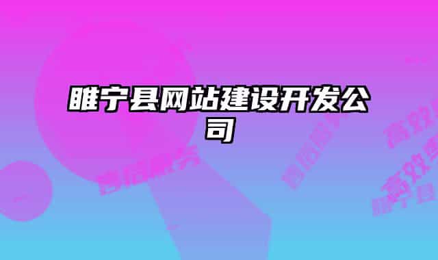 睢寧縣網(wǎng)站建設(shè)開發(fā)公司