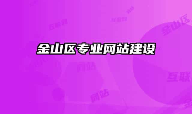 金山區(qū)專業(yè)網(wǎng)站建設(shè)
