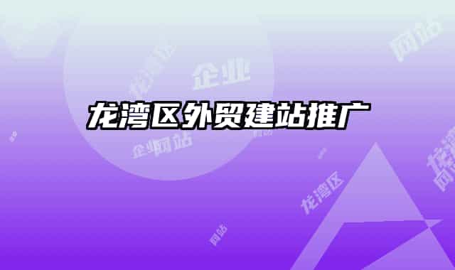 龍灣區(qū)外貿建站推廣