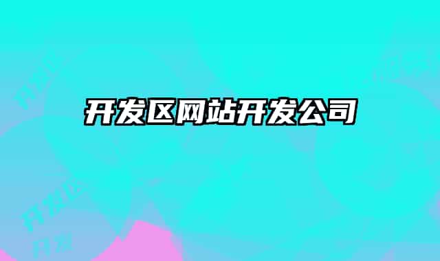 開發(fā)區(qū)網(wǎng)站開發(fā)公司