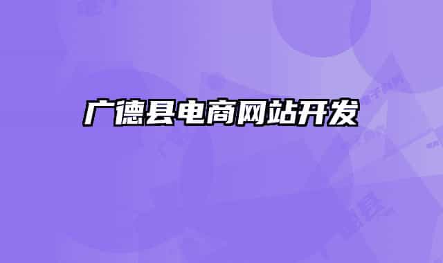 廣德縣電商網(wǎng)站開(kāi)發(fā)