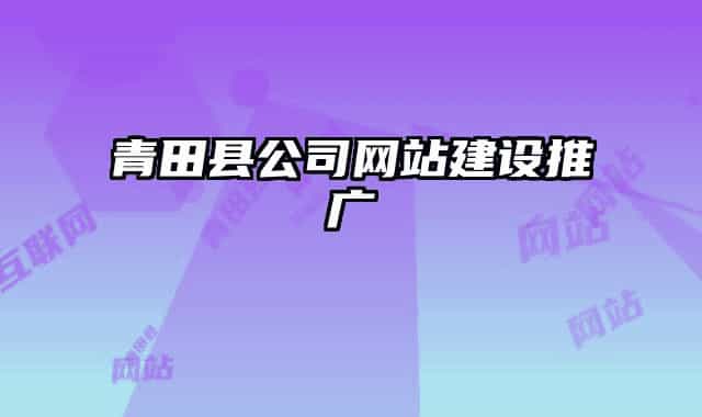 青田縣公司網(wǎng)站建設(shè)推廣