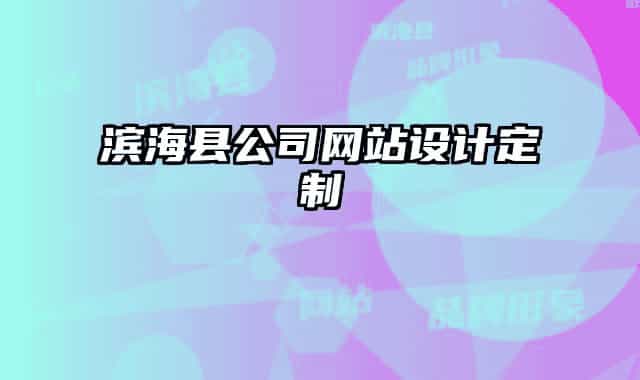 濱?？h公司網(wǎng)站設(shè)計(jì)定制
