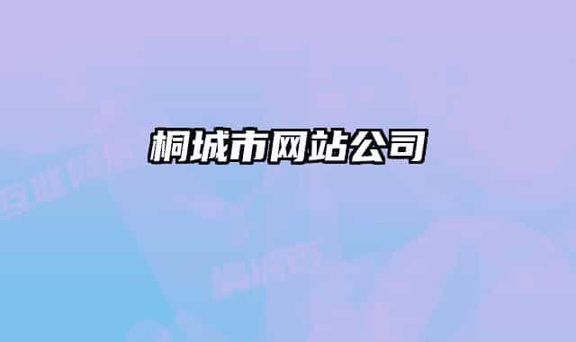 桐城市網(wǎng)站公司