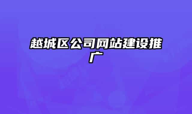 越城區(qū)公司網(wǎng)站建設推廣