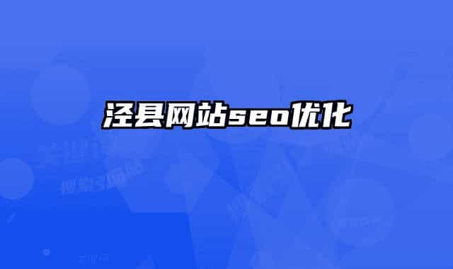 涇縣網(wǎng)站seo優(yōu)化