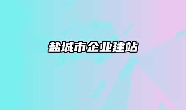 鹽城市企業(yè)建站