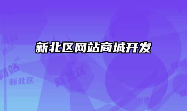 新北區(qū)網(wǎng)站商城開發(fā)