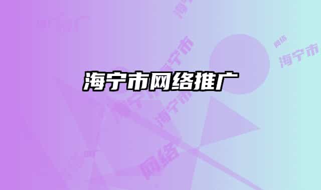 海寧市網(wǎng)絡(luò)推廣