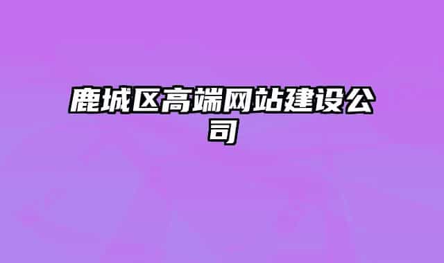 鹿城區(qū)高端網(wǎng)站建設(shè)公司