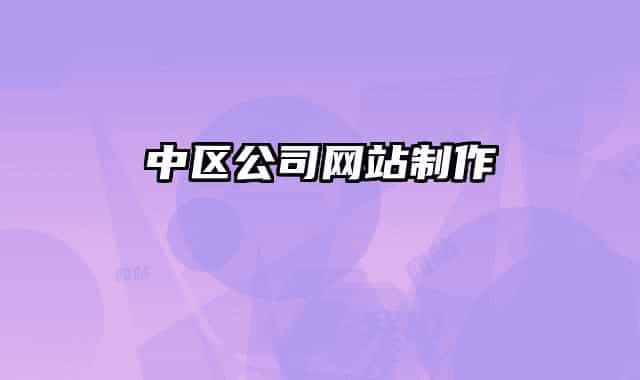 中區(qū)公司網(wǎng)站制作