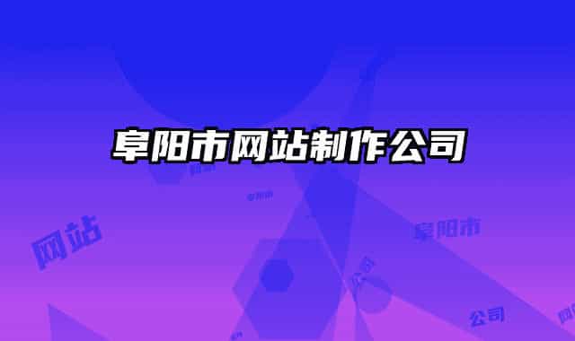 阜陽市網站制作公司