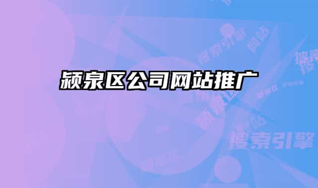 潁泉區(qū)公司網(wǎng)站推廣