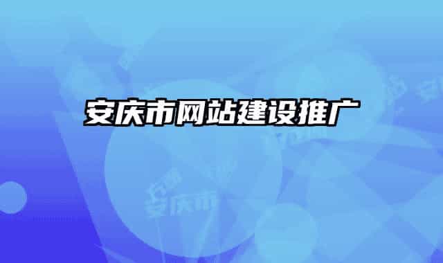 安慶市網(wǎng)站建設(shè)推廣
