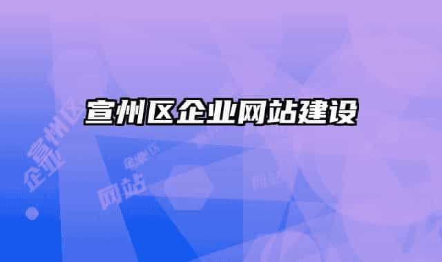 宣州區(qū)企業(yè)網(wǎng)站建設(shè)