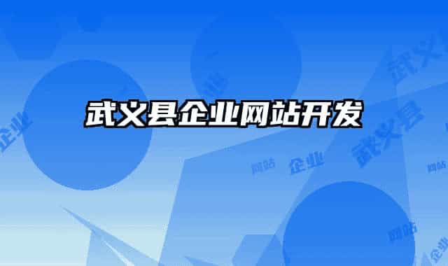 武義縣企業(yè)網(wǎng)站開發(fā)