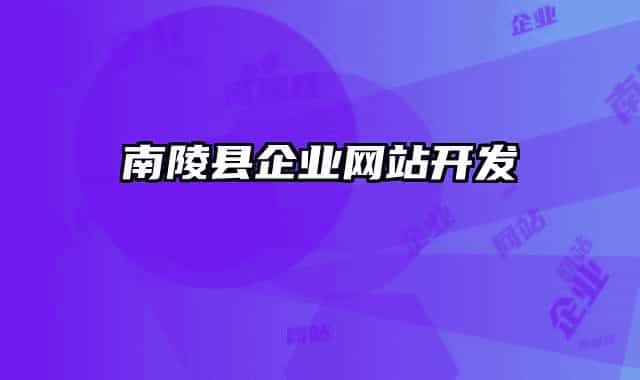 南陵縣企業(yè)網(wǎng)站開發(fā)