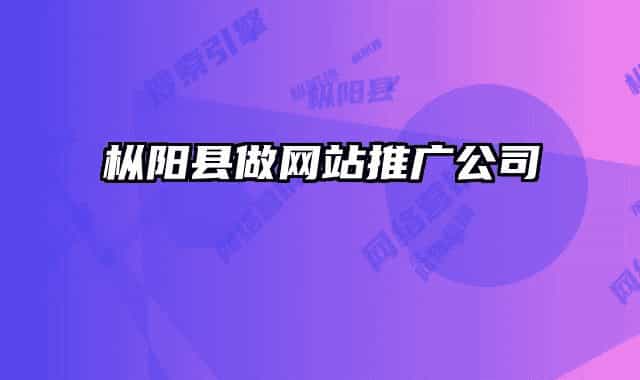 樅陽縣做網(wǎng)站推廣公司