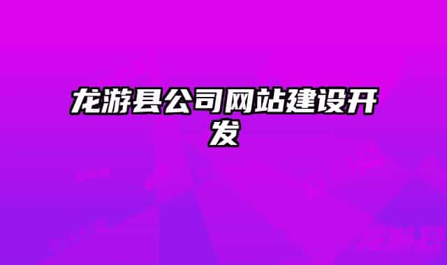 龍游縣公司網(wǎng)站建設(shè)開發(fā)