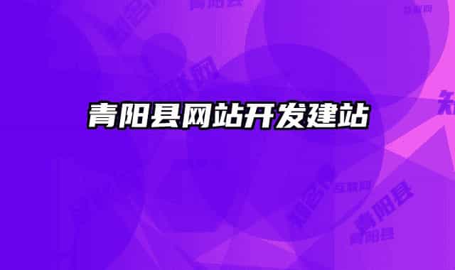 青陽縣網(wǎng)站開發(fā)建站