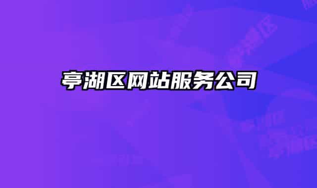 亭湖區(qū)網(wǎng)站服務(wù)公司
